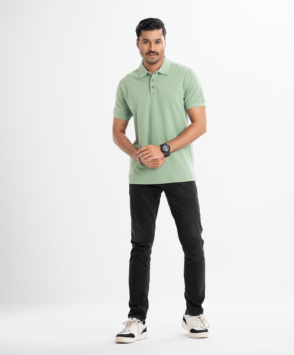 Men Short Sleeve Polo - Image 1